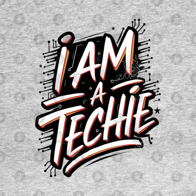 Techie Vibes: Typography T-shirt by UrbanBlend